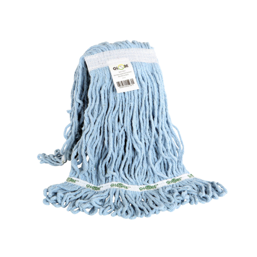 Syn-Pro? Synthetic Looped End Wet Mop Narrow Band Blue 12oz Bagged