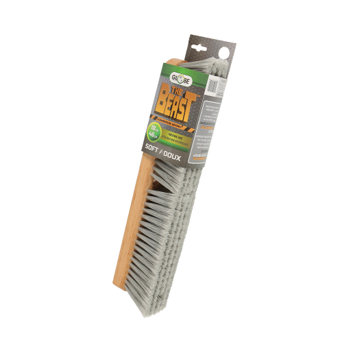 18" Heavy-Duty Commercial push broom head only - Soft Fibers