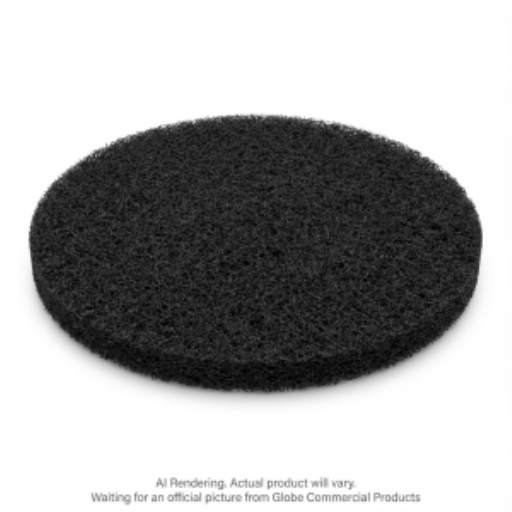 12" Black Stripping Floor Pad