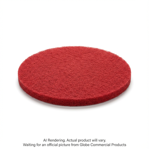 12" Red Buffing Floor Pad
