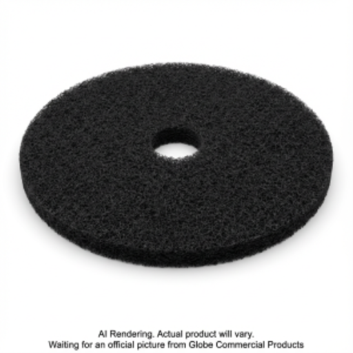 19" Black Stripping Floor Pad