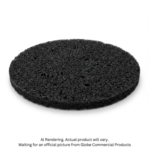 18" Black Stripping Floor Pad
