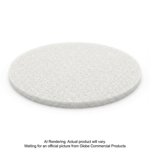 18" White Super Polish Floor Pad