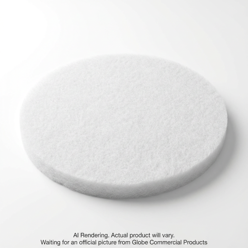 15" White Super Polish Floor Pad