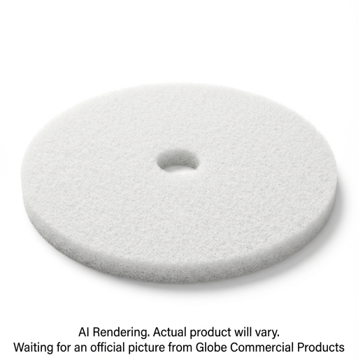 17" White Super Polish Floor Pad