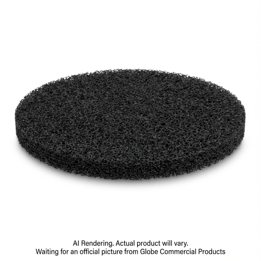 15" Black Stripping Floor Pad