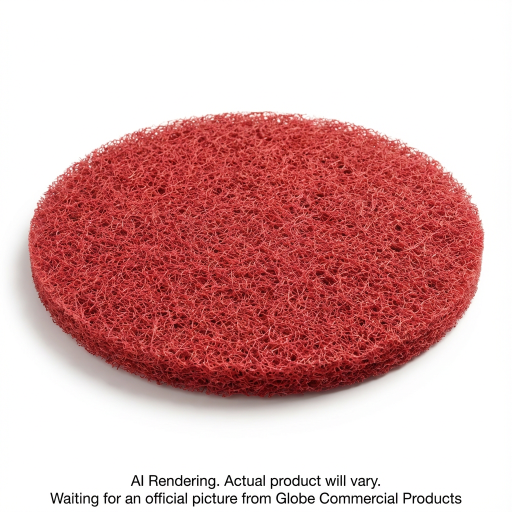 13" Red Buffing Floor Pad