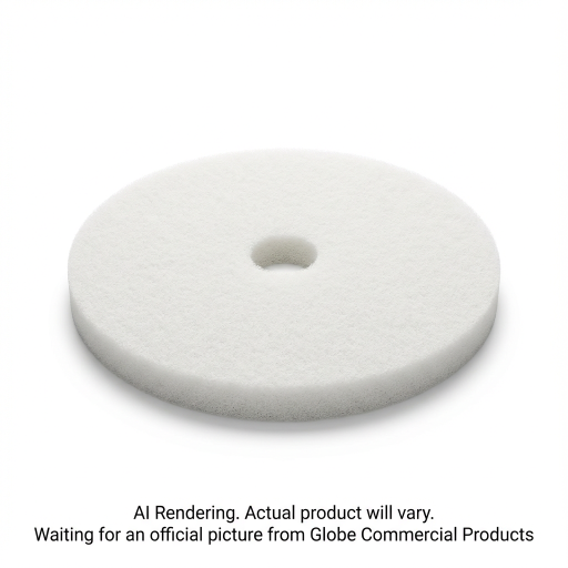14" White Super Polish Floor Pad