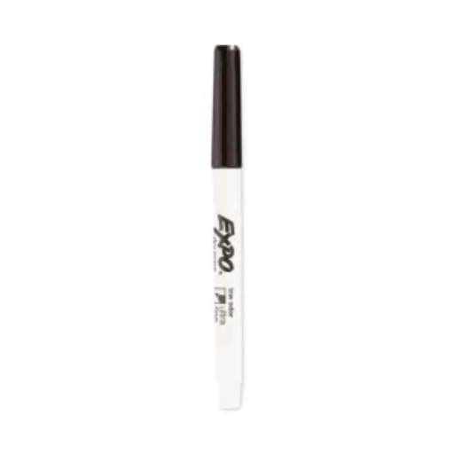 EXPO Dry Erase Marker, Low Odour Ink, Black, Ultra Fine Tip, 1 Unit
