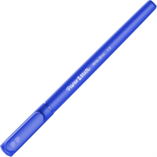 Paper Mate Ballpoint Pen, Write Bros. Blue Ink Pen, Medium Point (1.0 mm), 1 Unit