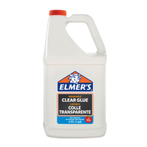 Elmer's Liquid School Glue, Clear, Washable, Great for Making Slime, 3.78 L