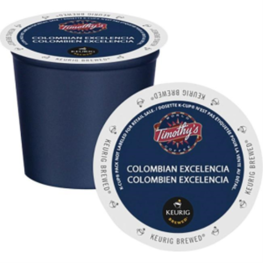 COFFEE-K CUP TIMOTHY'S COLOMBIAN EXCELENCIA 24/BX