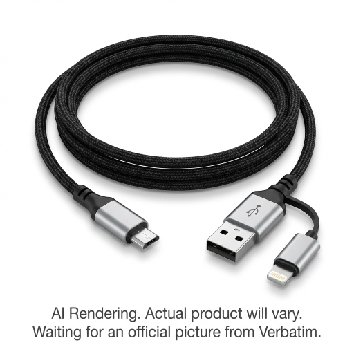 Sync & Charge microUSB Cable with Lightning Adapter ? 47 in.
