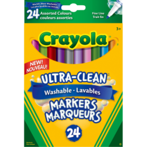 24 Washable Fine Line, Assorted
