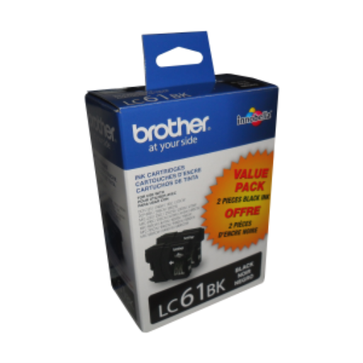 Brother LC612PKS 2-Pack of Innobella Black Ink Cartridges, Standard Yield