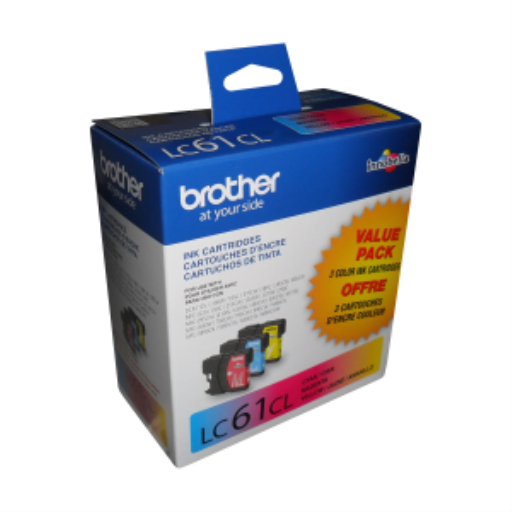 Brother LC613PKS 3-Pack of Innobella Colour Ink Cartridges, Standard Yield (1 each of Cyan, Magenta, Yellow)