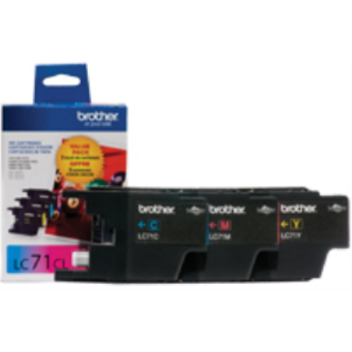 Brother LC713PKS 3-Pack of Innobella Colour Ink Cartridges (1 each of Cyan, Magenta, Yellow), Standard Yield