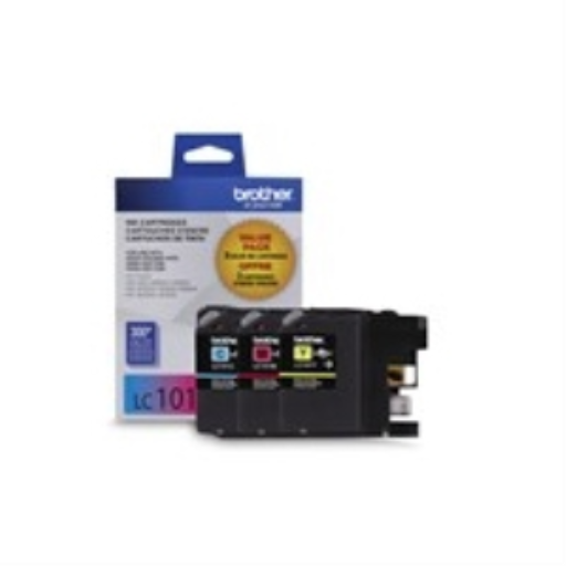 Brother LC1013PKS 3-Pack of Innobella Colour Ink Cartridges, Standard Yield (1 each of Cyan, Magenta, Yellow)