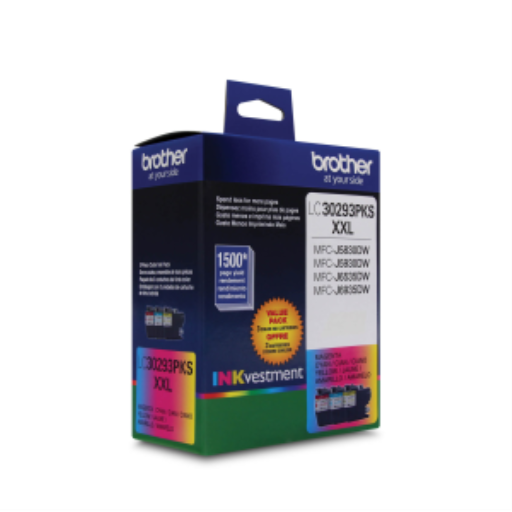 Brother LC30293PKS Innobella Cyan, Magenta, Yellow Ink Cartridges, Super High Yield