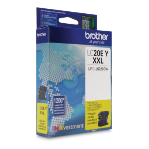 Brother LC20EYS INKvestment Yellow Ink Cartridge, Super High Yield (XXL Series)