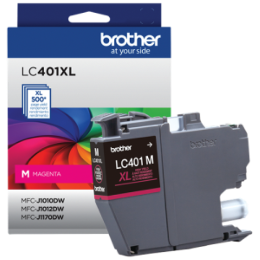Brother Genuine LC401XLMS High-Yield Magenta Ink Cartridge