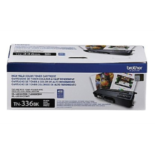 Brother TN336BK Black Toner Cartridge, High Yield