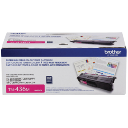 Brother TN436M Magenta Toner Cartridge, Super High Yield