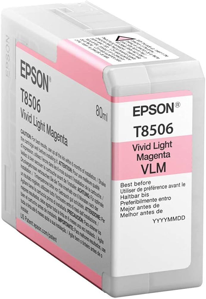 T850600 Epson 850 Vivid Light Magenta Original Ink Cartridge