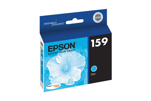 T159220 Epson 159 UltraChrome HI-Gloss 2 Gloss Cyan Original Ink Cartridge