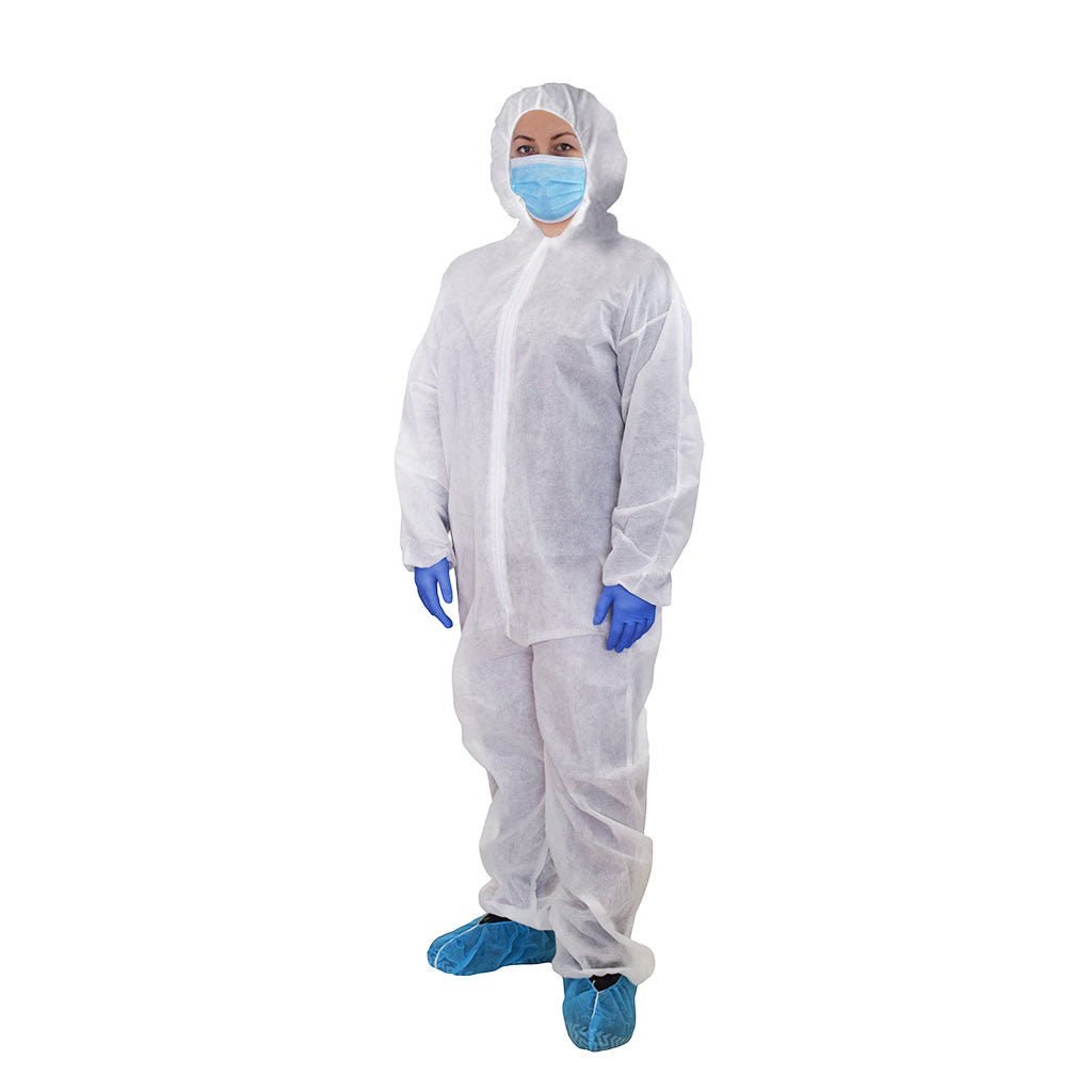 Disposable Coverall with Hood Large