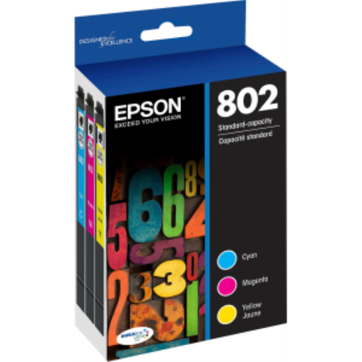 T802520S Epson 802 Color Original Ink Cartridge