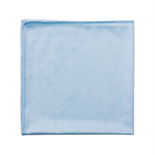 14?x14? Glass/Mirror Microfiber Cloth Blue (Pack of 10)