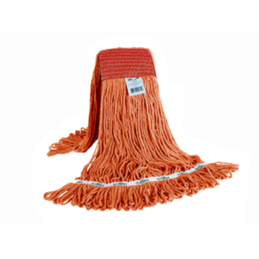 Syn-Pro? Synthetic Looped End Wet Mop Wide Band Orange 20oz