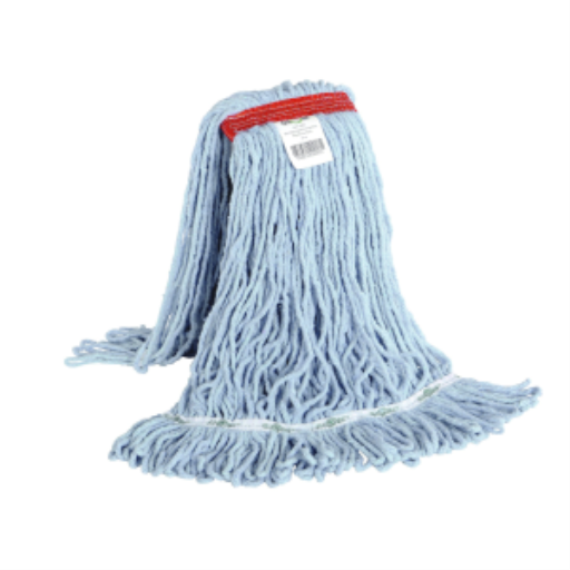 Syn-Pro? Synthetic Looped End Wet Mop Narrow Band Blue 20oz Bagged