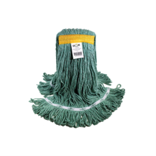 Syn-Pro? Synthetic Looped End Wet Mop Narrow Band Green 24oz Bagged