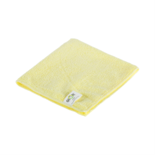 14"x14" Microfiber Cloth 240GSM Yellow (Pack of 10)