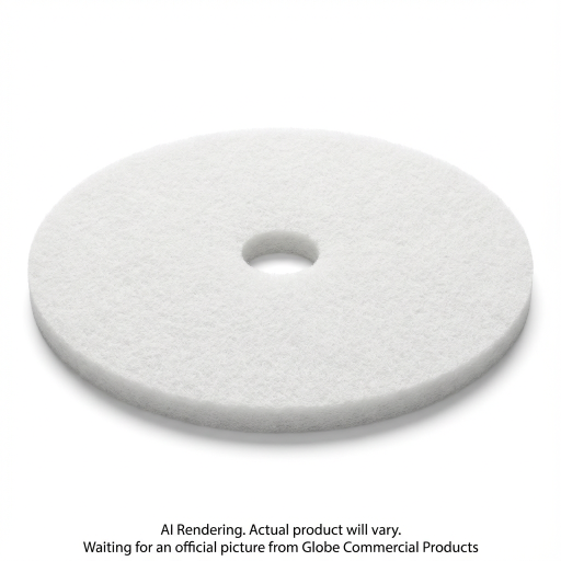 21"  White Super Polish Floor Pad