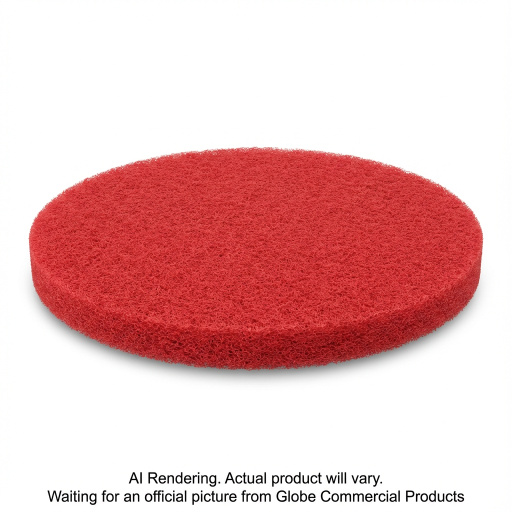 21"  Red Buffing Floor Pad