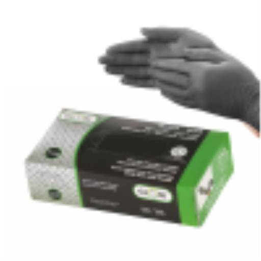 Nitrile Gloves Powder Free 5mil Black Medical- 2X-Large (box of 100)