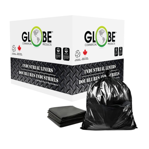 26 X 36" BLACK XSTRONG LLDPE CAN LINER (GARBAGE BAG), CASE OF 125