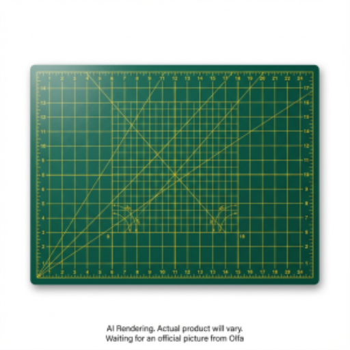 OLFA RM-SG-01 18" x 24" Double Sided Rotary Mat, Green