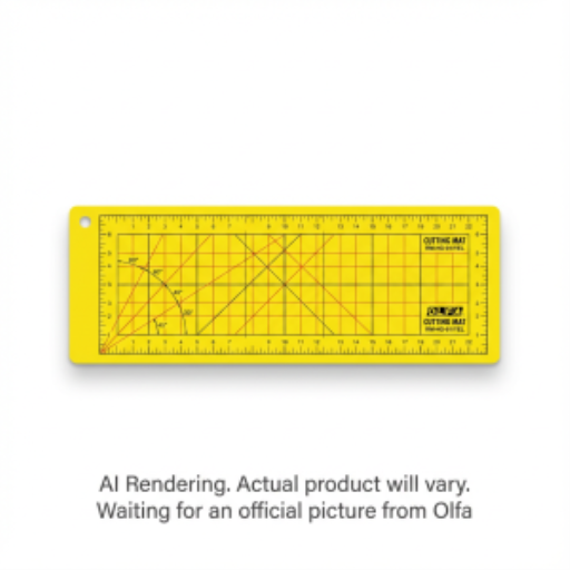 OLFA RM-HG-01/YEL 6" x 18" Double Sided Rotary Mat, Yellow