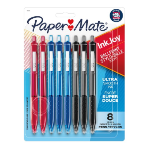 Paper Mate InkJoy 300RT Retractable Ballpoint Pens, Medium Point (1.0 mm), Assorted, 8 Count