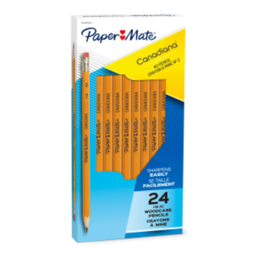Paper Mate Canadiana Woodcase Pencils, HB #2, 24 Count