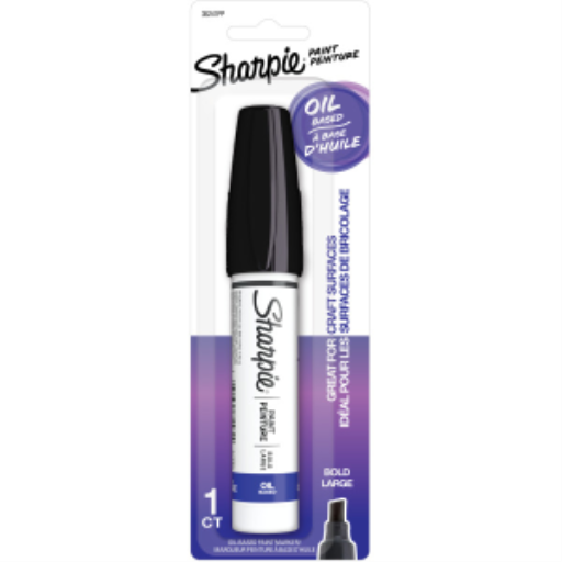 Sharpie Oil-Based Paint Marker, Bold Point, Black, 1 Count