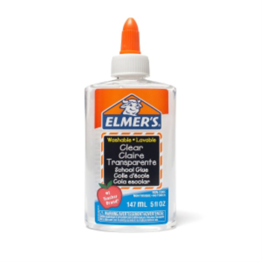 Elmer's Liquid School Glue, Clear, Washable, 147 mL