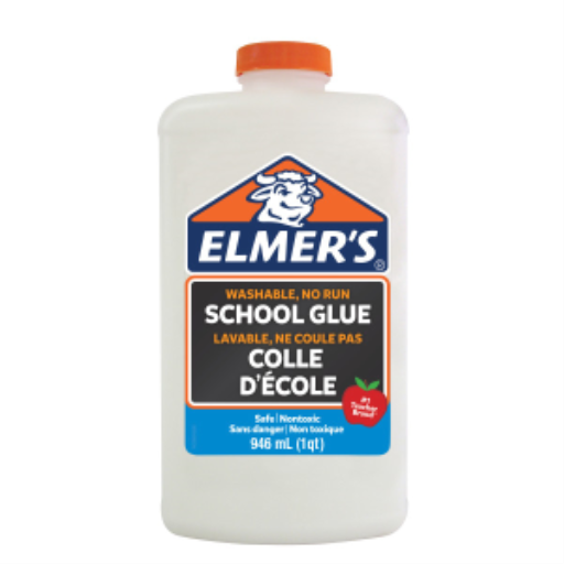 Elmer's Liquid School Glue, Clear, Washable, Great for Making Slime, 946 mL