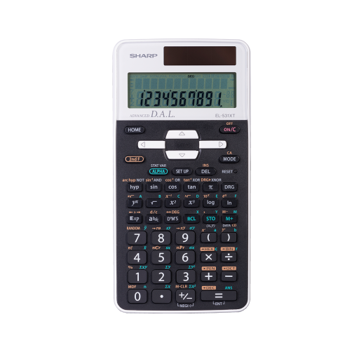 Sharp EL531XTWH Scientific Calculator ? 273 Functions, 10-Digit 2-Line LCD