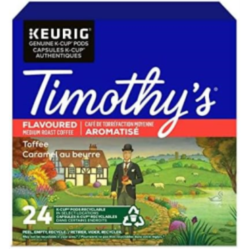 Timothy'S? Coffee Single Serve - Timy Kc Rs Toffee 24Ct Sl