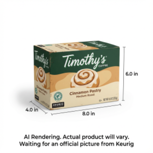 Timothy'S? Coffee Single Serve - Timy Kc Rs Cinn Pastry Med Rst N 24Ct Sl